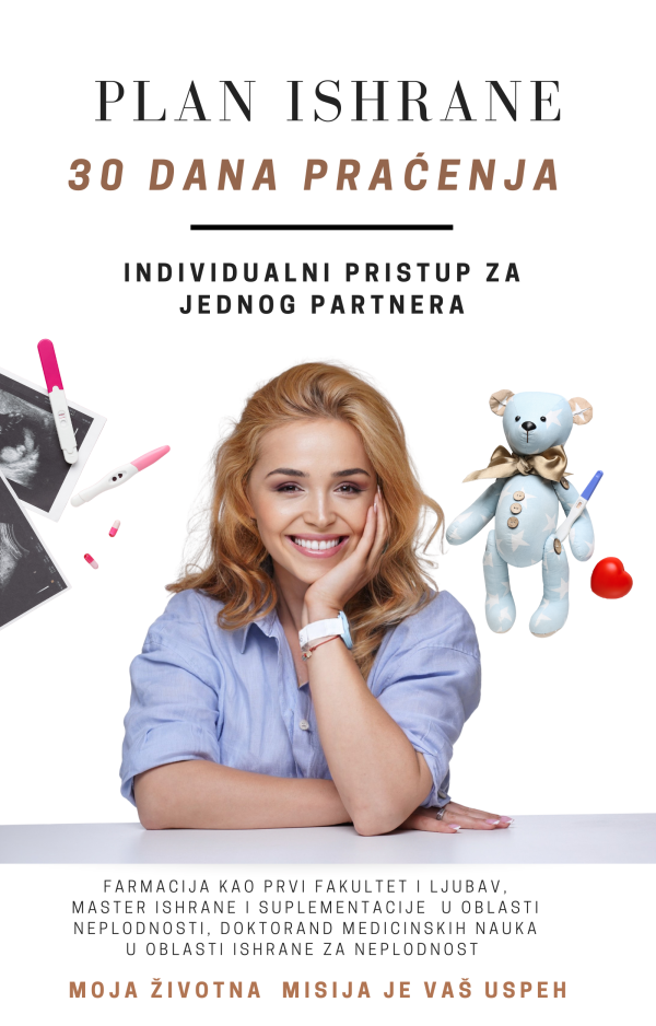 individualni plan ishrane plodnost, ivf, mršavljenje, IR,PCOS 30 dana